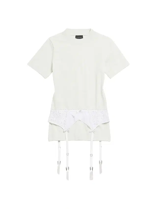 Balenciaga Women's Lingerie T-Shirt - Dirty White
