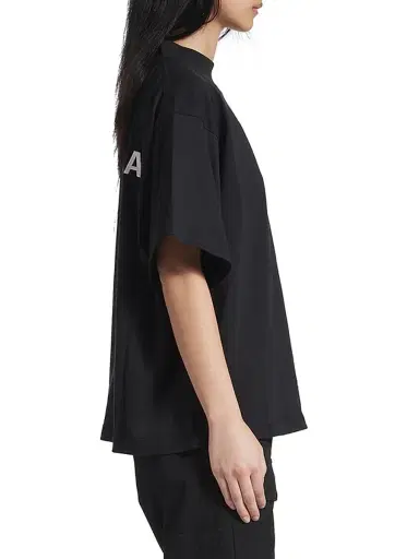 Balenciaga Women's Back Cropped T-Shirt - Black White - Size XL | Thumbnail 5