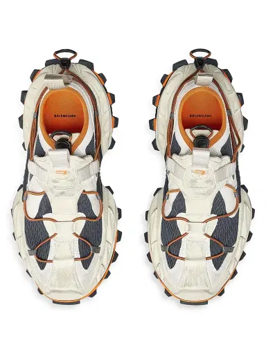 Balenciaga Men's Hike Sneakers - Beige Orange | Thumbnail 6