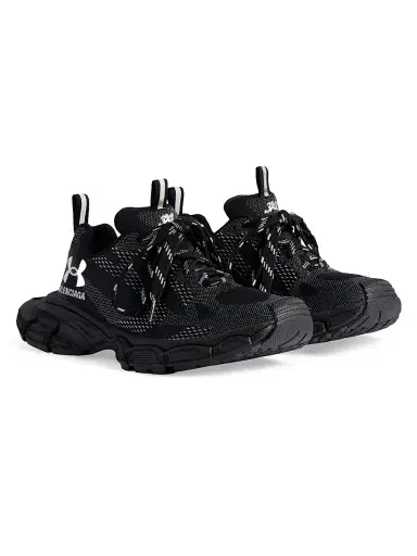 Balenciaga Men's Under Armour 3XL Knit Sneakers - Black - Size 10 | Thumbnail 3 Balenciaga Men's Under Armour 3XL Knit Sneakers - Black - Size 10 | Thumbnail 3