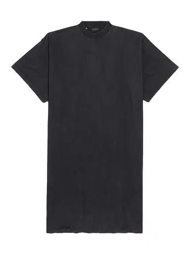 Balenciaga Women's Painted T-Shirt Dress - Black Faded | Thumbnail 1