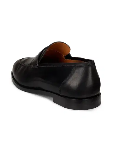 Loro Piana Women's Sergio Walk Leather Penny Loafers - Black | Thumbnail 3