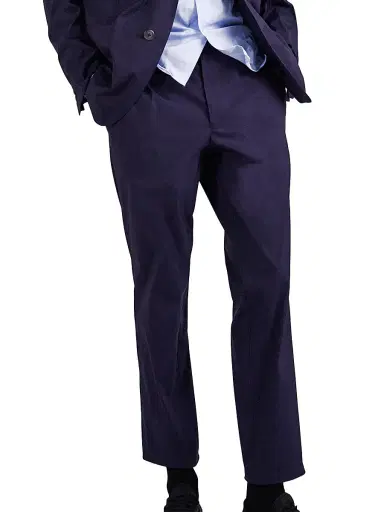 Prada Men's Stretch Poplin Pants - Blue | Thumbnail 4 Prada Men's Stretch Poplin Pants - Blue | Thumbnail 4