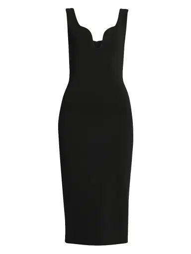 Giorgio Armani Women's Technical Stretch Jersey Midi-Dress | Thumbnail 1 Giorgio Armani Women's Technical Stretch Jersey Midi-Dress | Thumbnail 1