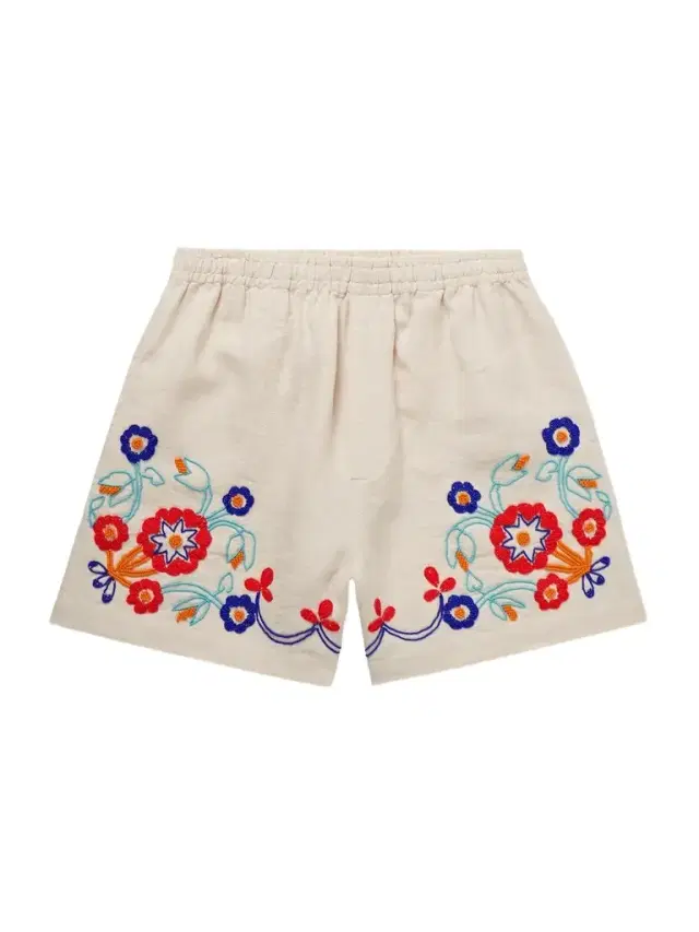 Garden Party Straight-Leg Bead-Embellished Linen Shorts - Men