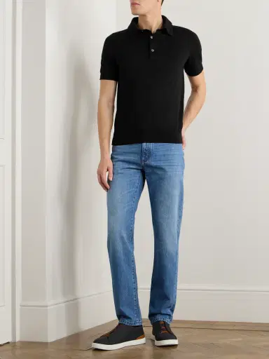 Zegna Slim-Fit Cotton Polo Shirt - Men | Thumbnail 2 Zegna Slim-Fit Cotton Polo Shirt - Men | Thumbnail 2