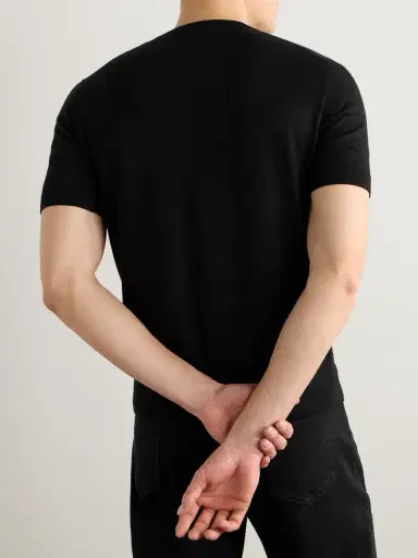 Zegna Slim-Fit Cotton T-Shirt - Men | Thumbnail 4 Zegna Slim-Fit Cotton T-Shirt - Men | Thumbnail 4