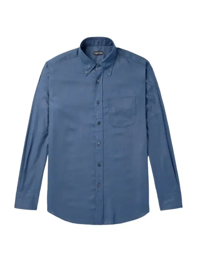 Tom Ford Button-Down Collar Garment-Dyed Lyocell Shirt - Men