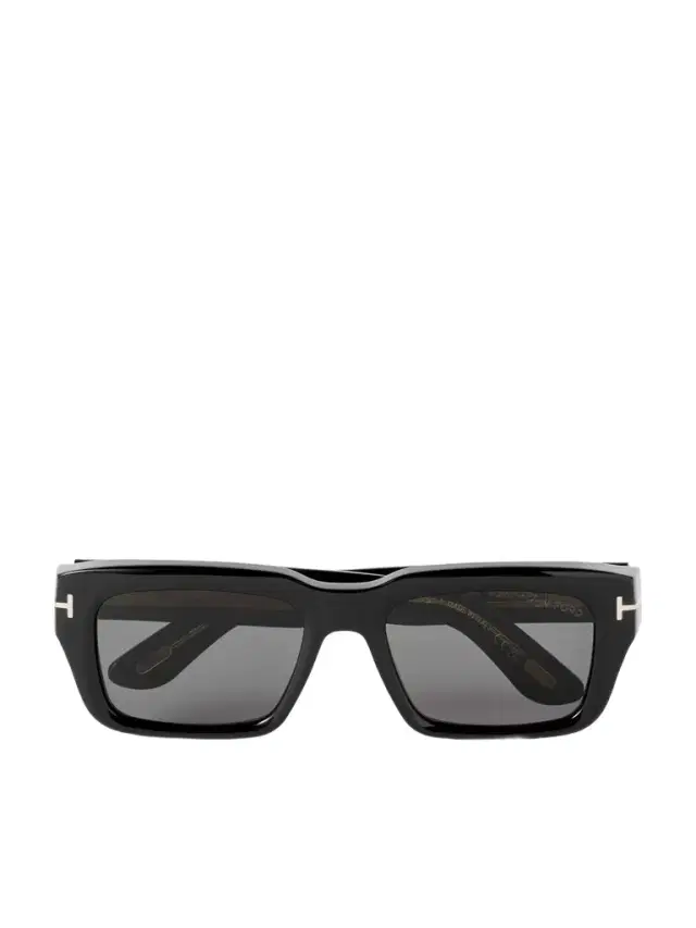 Tom Ford Icon Rectangular-Frame Tortoiseshell Acetate Sunglasses - Men