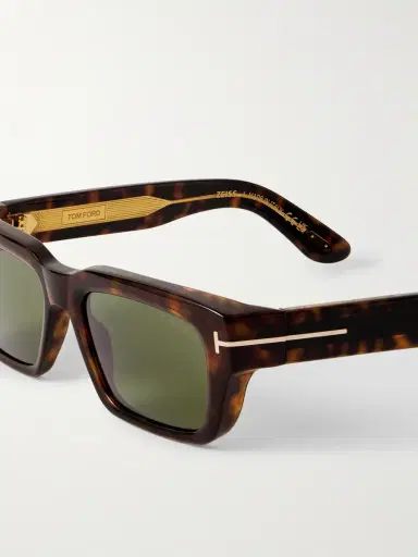 Tom Ford Icon Rectangular-Frame Tortoiseshell Acetate Sunglasses - Men | Thumbnail 3 Tom Ford Icon Rectangular-Frame Tortoiseshell Acetate Sunglasses - Men | Thumbnail 3