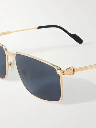 Cartier Eyewear Première de Cartier Rectangular-Frame Gold-Tone Sunglasses - Men | Thumbnail 3 Cartier Eyewear Première de Cartier Rectangular-Frame Gold-Tone Sunglasses - Men | Thumbnail 3