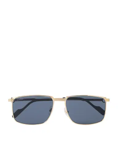 Cartier Eyewear Première de Cartier Rectangular-Frame Gold-Tone Sunglasses - Men | Thumbnail 1 Cartier Eyewear Première de Cartier Rectangular-Frame Gold-Tone Sunglasses - Men | Thumbnail 1