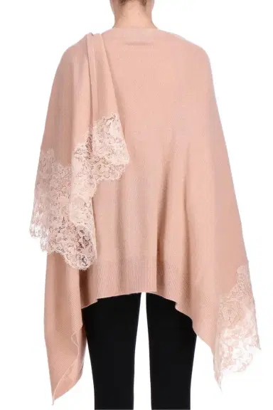 ERMANNO SCERVINO Embroidered Poncho - Tawny Brown | Thumbnail 3