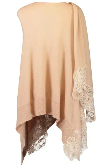 ERMANNO SCERVINO Embroidered Poncho - Tawny Brown | Thumbnail 4