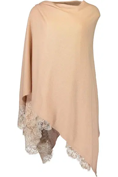 ERMANNO SCERVINO Embroidered Poncho - Tawny Brown | Thumbnail 1