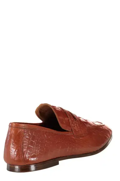 SOPHIQUE Essenziale Leather Loafer - Brown Embossed | Thumbnail 5