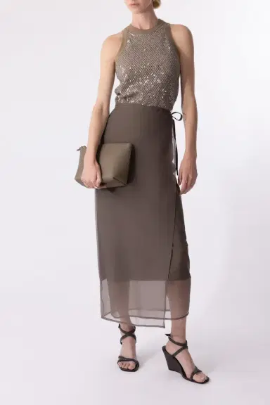 Brunello Cucinelli Shiny Zipper Pouch | Thumbnail 2