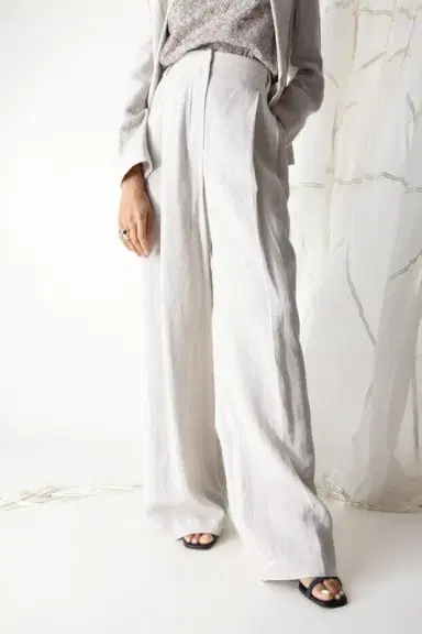 Brunello Cucinelli Sparkling Wide Trousers | Thumbnail 3