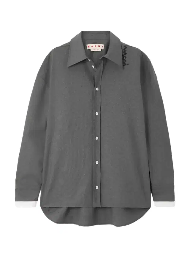 Embroidered Wool Shirt