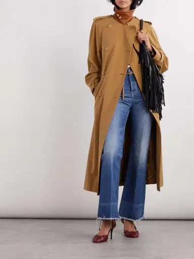 Chloé Double-breasted Belted Cotton-gabardine Trench Coat | Thumbnail 2 Chloé Double-breasted Belted Cotton-gabardine Trench Coat | Thumbnail 2