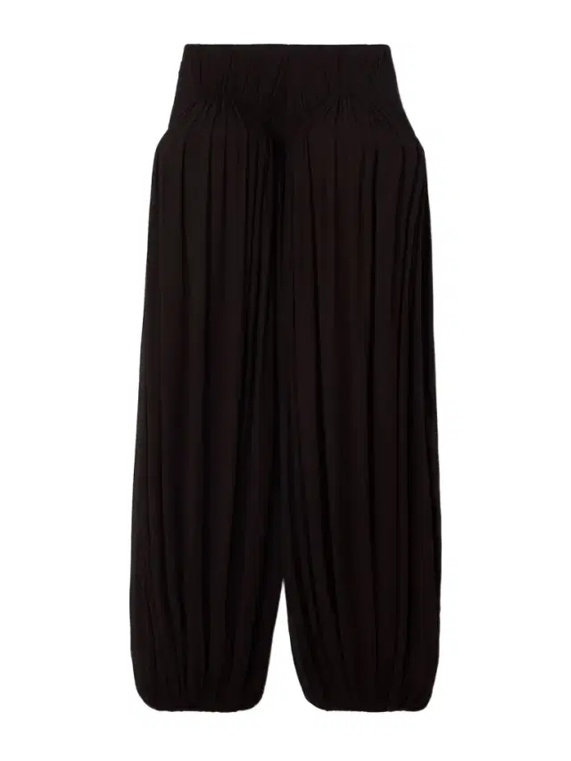 Pleated Crepe Tapered Pants