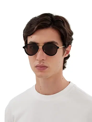 Bottega Veneta Men's Combi Man 55MM Pilot Sunglasses | Thumbnail 2 Bottega Veneta Men's Combi Man 55MM Pilot Sunglasses | Thumbnail 2