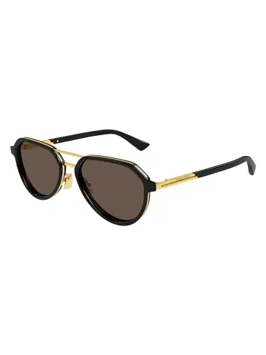 Bottega Veneta Men's Combi Man 55MM Pilot Sunglasses | Thumbnail 1 Bottega Veneta Men's Combi Man 55MM Pilot Sunglasses | Thumbnail 1