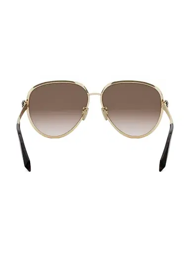 BVLGARI Women's Serpenti Forever 59MM Pilot Sunglasses - Brown Gold Brown | Thumbnail 5 BVLGARI Women's Serpenti Forever 59MM Pilot Sunglasses - Brown Gold Brown | Thumbnail 5
