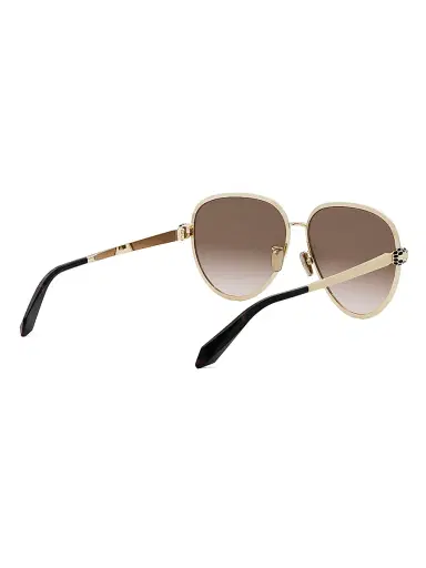 BVLGARI Women's Serpenti Forever 59MM Pilot Sunglasses - Brown Gold Brown | Thumbnail 6 BVLGARI Women's Serpenti Forever 59MM Pilot Sunglasses - Brown Gold Brown | Thumbnail 6