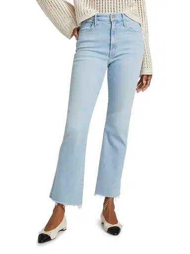 Mother Women's The Hustler Mid-Rise Ankle-Fray Jeans | Thumbnail 3