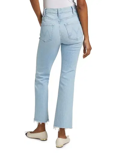 Mother Women's The Hustler Mid-Rise Ankle-Fray Jeans | Thumbnail 5