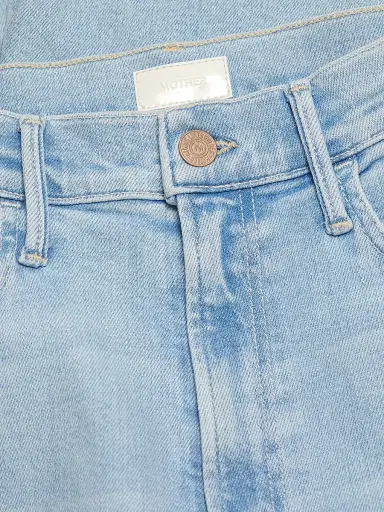 Mother Women's The Hustler Mid-Rise Ankle-Fray Jeans | Thumbnail 7