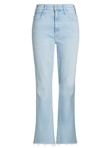 Mother Women's The Hustler Mid-Rise Ankle-Fray Jeans | Thumbnail 1