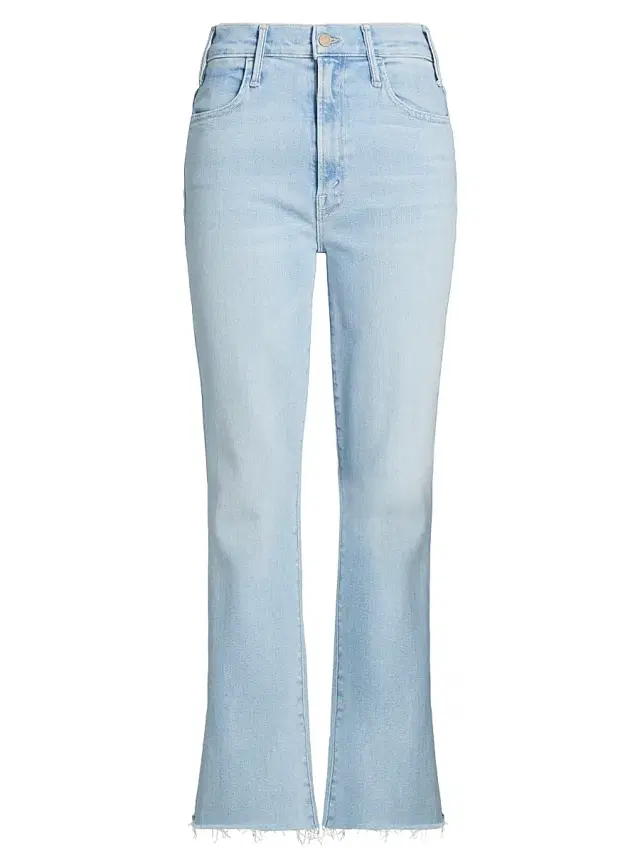 Mother Women's The Hustler Mid-Rise Ankle-Fray Jeans - Ball Is In Your Court