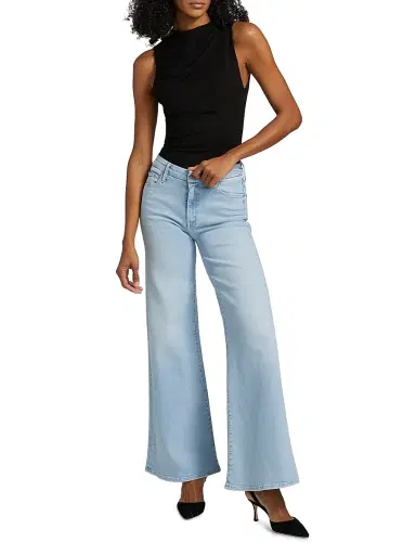 Mother Women's The Roller Sneak High-Rise Flared Jeans - Ball Is In Your Court - Size 31 | Thumbnail 2 Mother Women's The Roller Sneak High-Rise Flared Jeans - Ball Is In Your Court - Size 31 | Thumbnail 2