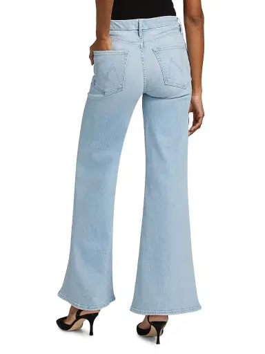 Mother Women's The Roller Sneak High-Rise Flared Jeans - Ball Is In Your Court - Size 31 | Thumbnail 5 Mother Women's The Roller Sneak High-Rise Flared Jeans - Ball Is In Your Court - Size 31 | Thumbnail 5