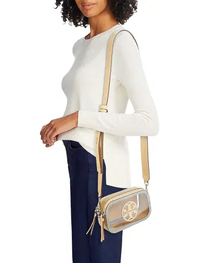 Tory Burch Women's Miller Clear Mini Crossbody Bag - Clear | Thumbnail 2 Tory Burch Women's Miller Clear Mini Crossbody Bag - Clear | Thumbnail 2