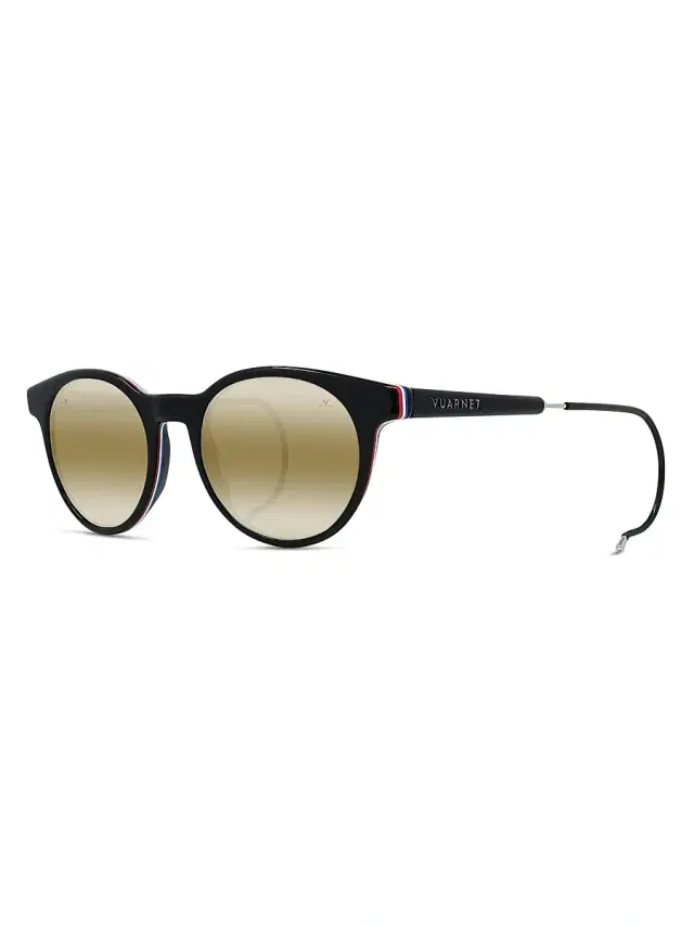 Vuarnet Men's Lifestyle Alpine 51MM Round Sunglasses - Black Green