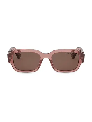 Dior Men's Oblique S2I 52MM Rectangular Sunglasses - Pink Brown | Thumbnail 2 Dior Men's Oblique S2I 52MM Rectangular Sunglasses - Pink Brown | Thumbnail 2
