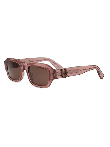 Dior Men's Oblique S2I 52MM Rectangular Sunglasses - Pink Brown | Thumbnail 1 Dior Men's Oblique S2I 52MM Rectangular Sunglasses - Pink Brown | Thumbnail 1