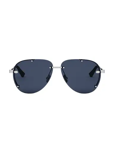 Dior Men's Neo A1U 61MM Pilot Sunglasses - Silver Blue | Thumbnail 2