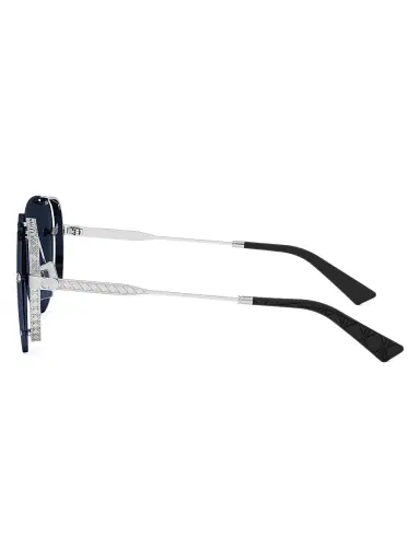 Dior Men's Neo A1U 61MM Pilot Sunglasses - Silver Blue | Thumbnail 3