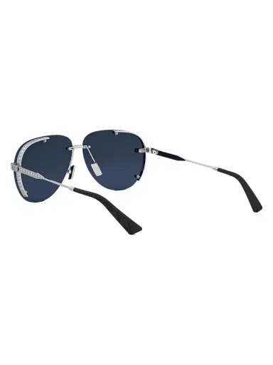 Dior Men's Neo A1U 61MM Pilot Sunglasses - Silver Blue | Thumbnail 4
