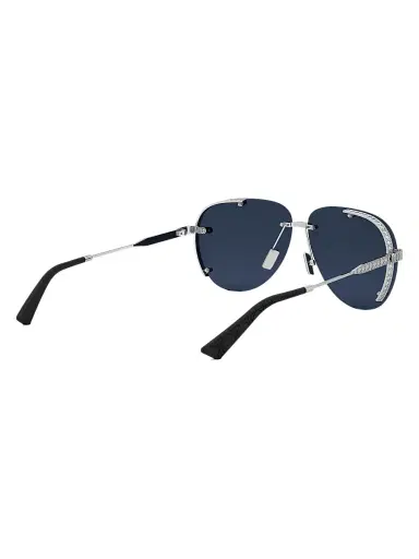 Dior Men's Neo A1U 61MM Pilot Sunglasses - Silver Blue | Thumbnail 6