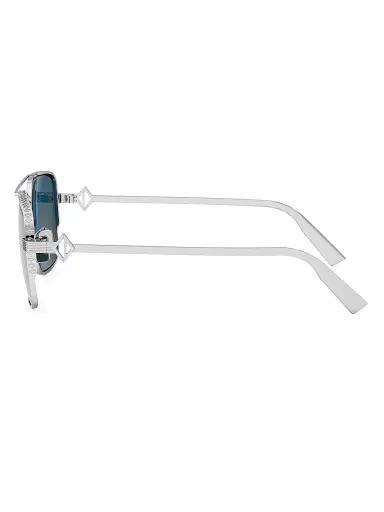 Dior Men's CD Diamond S9F 58MM Square Sunglasses - Silver Green | Thumbnail 3 Dior Men's CD Diamond S9F 58MM Square Sunglasses - Silver Green | Thumbnail 3