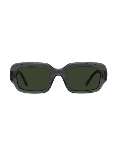 LOEWE Men's Slim 54MM Rectangular Sunglasses - Grey And Green | Thumbnail 2 LOEWE Men's Slim 54MM Rectangular Sunglasses - Grey And Green | Thumbnail 2