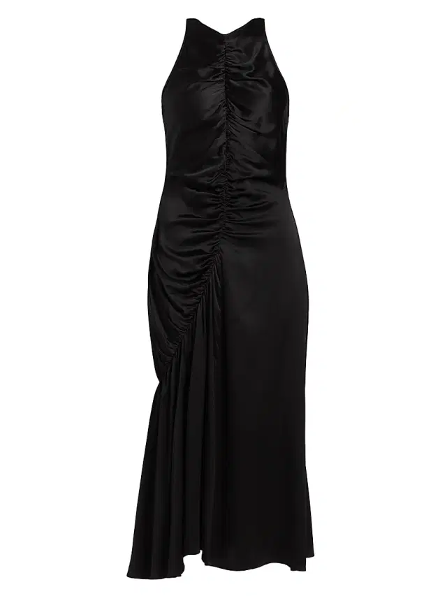 Co Women's Liquid Gathered Dress - Black