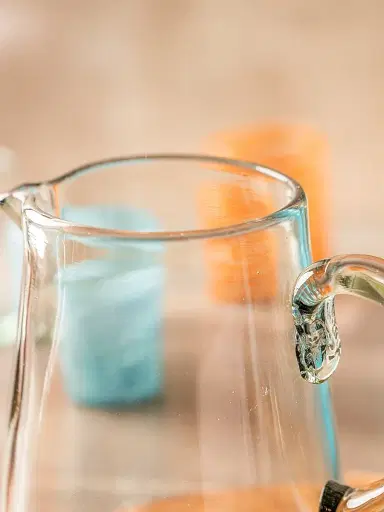 Verve Culture Handblown Glass Pitcher - Brown | Thumbnail 3 Verve Culture Handblown Glass Pitcher - Brown | Thumbnail 3