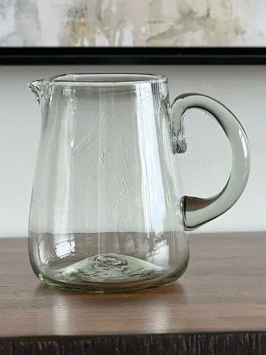 Verve Culture Handblown Glass Pitcher - Brown | Thumbnail 4 Verve Culture Handblown Glass Pitcher - Brown | Thumbnail 4