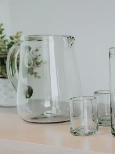 Verve Culture Handblown Glass Pitcher - Brown | Thumbnail 5 Verve Culture Handblown Glass Pitcher - Brown | Thumbnail 5